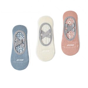 Aster - Non Slip Yoga Socks, Socks for Polates, Barre, Dance - 3 Pairs