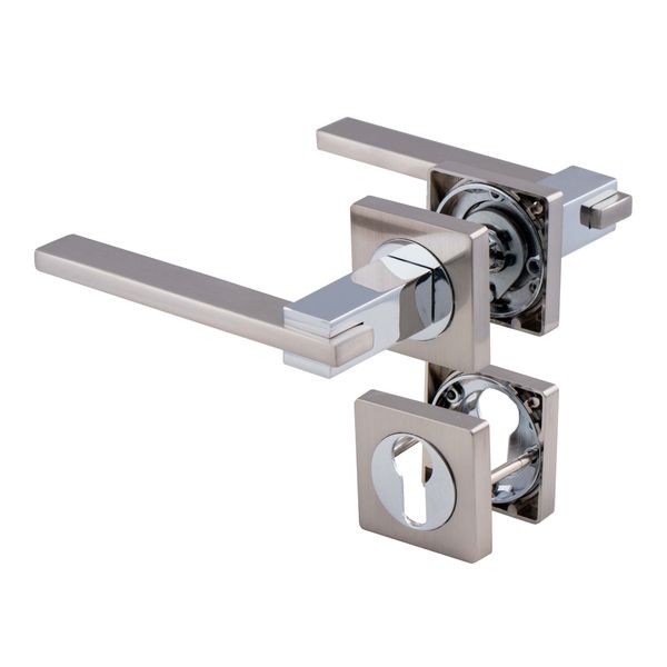 Sanlic Jaguar Pro Designer MILAN Cylinder Handles Satin Chrome &amp; Chrome