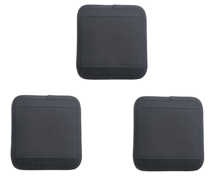 3PCS Black Grip Protectors for Luggage Handles, Bag Grips &amp; Stroller Arms