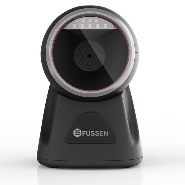 FUSSEN Desktop Barcode Scanner 2D/1D/QR Code USB Wired Barcode Reader 8801
