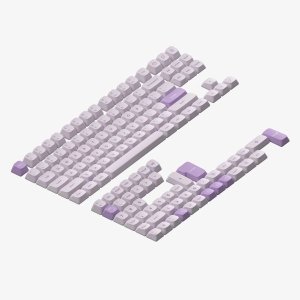 Nuphy Gem mSA Keyboard Keycaps - Airy Lilac