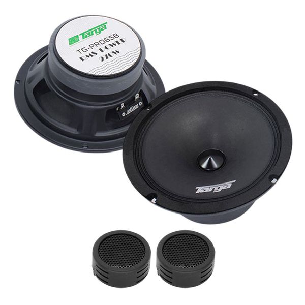 Targa TG-PRO65B Pro Series 270RMS Midrange Speakers &amp; Evo Tweeters