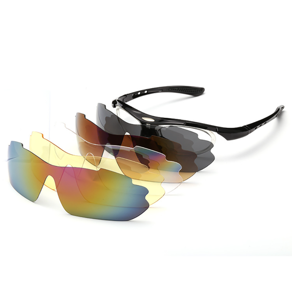 Sport Sunglasses with Interchangeable Lenses for Cycling Fishing Golf