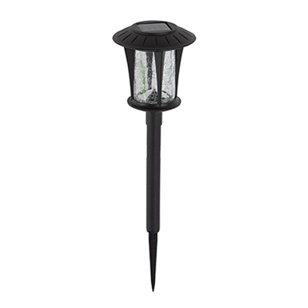 Solar Coach Light with Crack Glass Shade