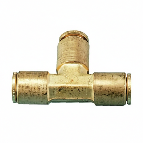 Orbit Brass 3/8 Inch Slip-Lok Tee for Outdoor Misting Systems