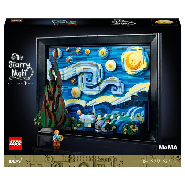 LEGO® Ideas Vincent van Gogh – The Starry Night 21333 Building Toy Set (2,316 Pieces)