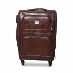 SMTE 23-Inch Premium PU Leather Suitcase