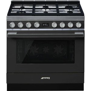 Smeg Portofino 7 Plate Freestanding Variable Temperature Stove 3 Fans
