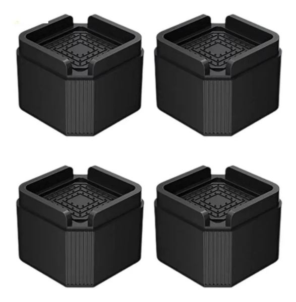 Bed Risers Furniture Risers Heavy-Duty Rectangular Adjustable Block Lift