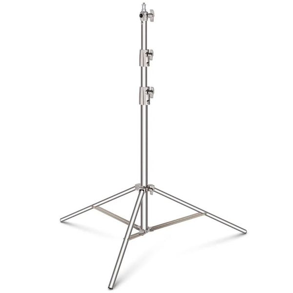 Neewer 260cm Heavy-Duty Silver Stainless Steel Spring-Cushioned Light Stand