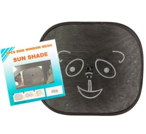 Bulk Pack x 4 Car Side Window Sun Shade - Pack of 2 Assorted Animal Designs