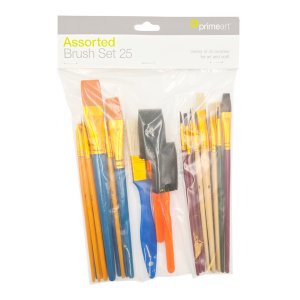Prime Art 25 Piece Assorted Brush Set