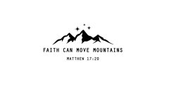 Faith can move mountains rear window sticker