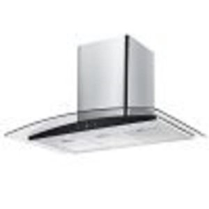 Falco - 90CM AR-90-501 CURVED GLASS S/STEEL CHIMNEY EXTRACTOR