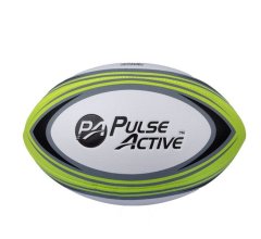 Rugby Ball - Sporting Accessories - Grey &amp; Green - Single - 4 Pack
