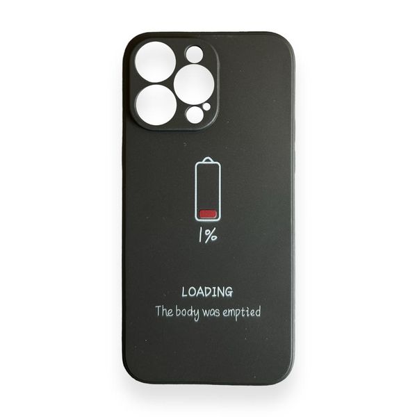 AMA Silicon Case 1 % Battery Life Print For iPhone 13 Pro Max