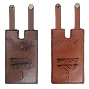 Western Boot Wallet with Snap Strap, Credit Card Holder for Women &amp; Men