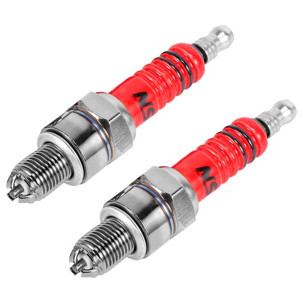 Pack of 2 Racing 3 Electrode Spark Plug A7Tc Compatible with Honda