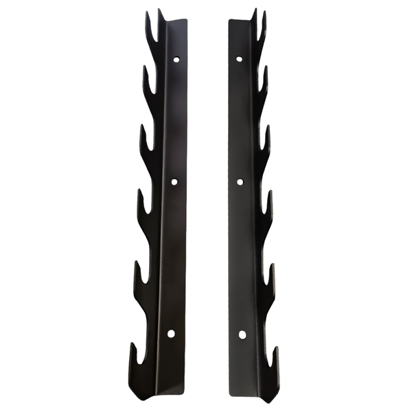 Olympic Vertical Barbell Rack Holder - Heavy-Duty Steel Wall Mount