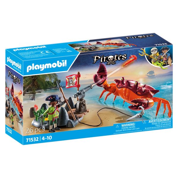 Playmobil Pirates - Battle with the Giant Crab Set - 26 Pieces
