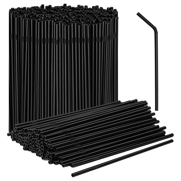100Pcs Disposable Plastic Straws Jumbo Smoothie Straws Boba Straws for Home