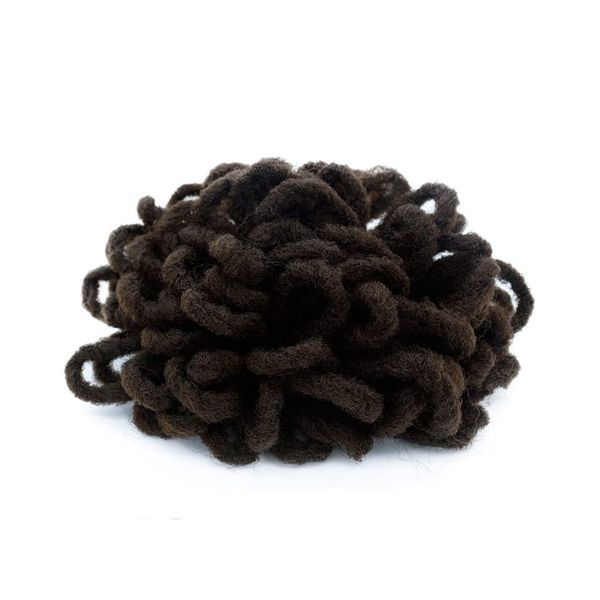 Afro Pondo Drawstring Dreadlocks Bun Faux Locs Black