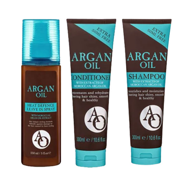 Argan Origins Argan Oil Shampoo/Conditioner &amp; Heat Spray Set