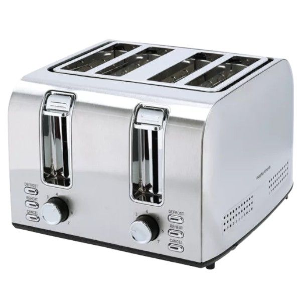 Morphy Richards Brushed Stainless Steel 4 Slice Bread Toaster Stylish