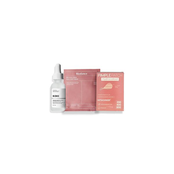 Mini January Acne Reset - 2% Salicylic Acid, Pimple Patches &amp; Collagen Mask