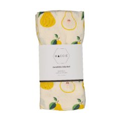 MACCIE Sweet Pear Baby Bamboo Muslin Swaddle