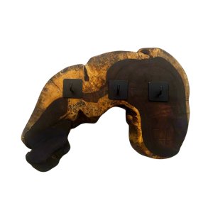 Raw Wood Key Hanger (3 Hangers)