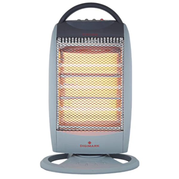 Digimark Electric Oscillating Halogen Heater - 3 Bar -400W to 1200W