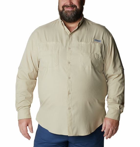 Columbia Men's Tamiami II Long Sleeve Shirt Fossil Big &amp; Tall