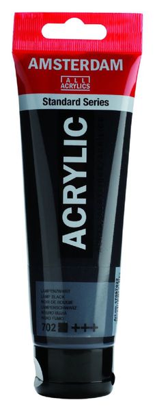 Amsterdam Acrylic Colour 120ml Tube - Lamp Black (702)