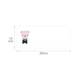 Niimbot - D11/D110 - 12x30mm - 210 Thermal Labels - Baby Bear Design