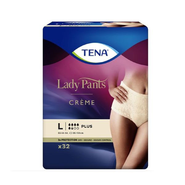 TENA- Lady Pants Plus Creme Medium 8's (2 Packs)