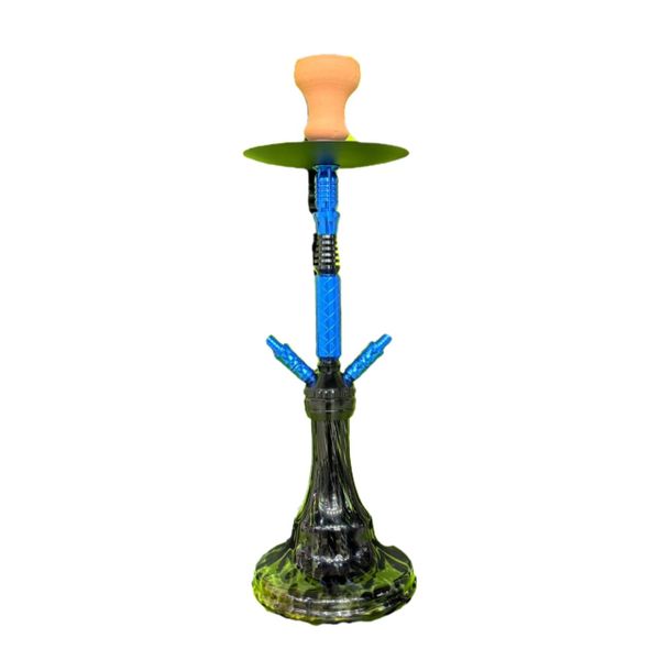 Premium 2 Pipe Hookah - BLUE