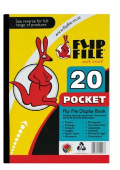 Flip File A4 Display File - 20 Pocket