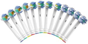 Oscillating Cross, Floss &amp; Pro White Replacement Heads for Oral B - 12 Pack
