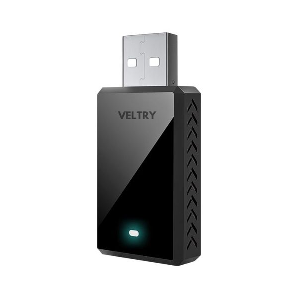 Veltry Wireless Apple CarPlay &amp; Android Auto Adapter, Plug &amp; Play - Black