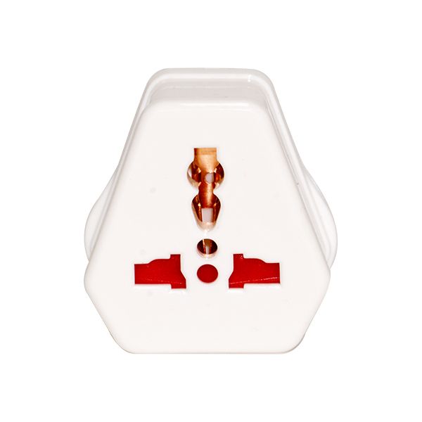 Universal Travel Adaptor to 3 Pin SA Plug - White