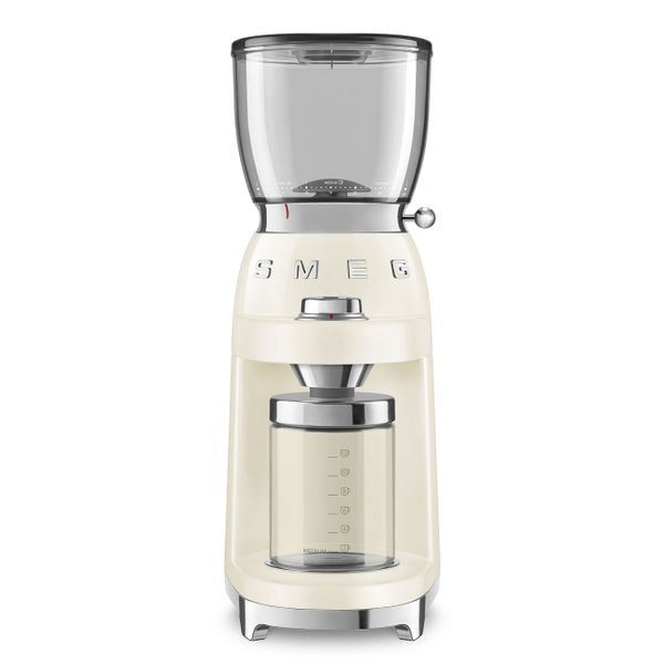 Smeg 50's Style Retro Coffee Grinder Vintage Cream