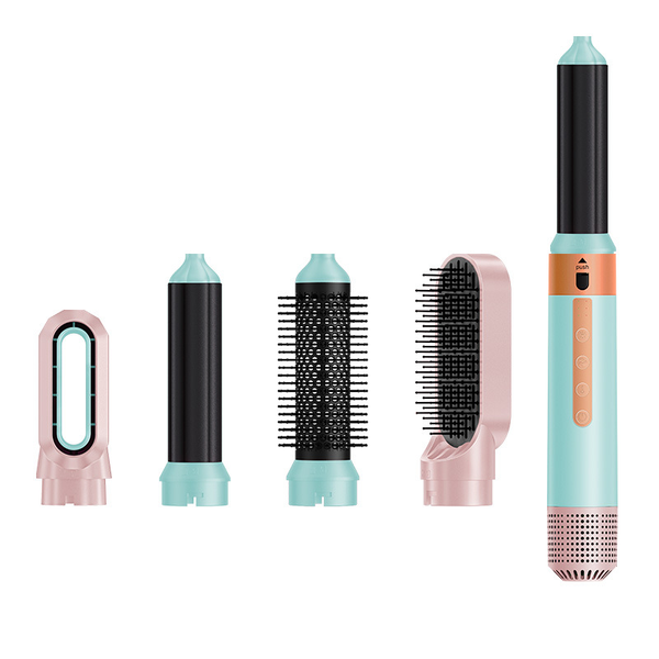 5-in-1 Hot Air Brush Hair Curler Straightener Dryer All in One Styling Tool