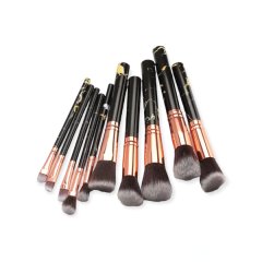 10 Piece Marble Makeup Brushes Collection Set