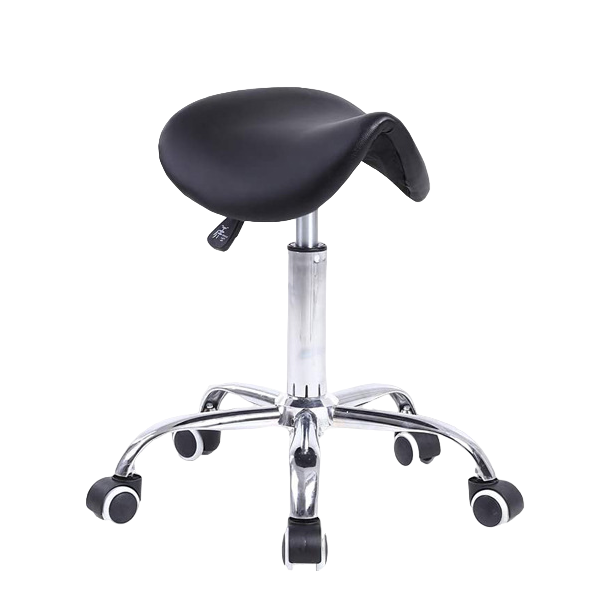 Adjustable Height Rolling Ergonomic Saddle Stool