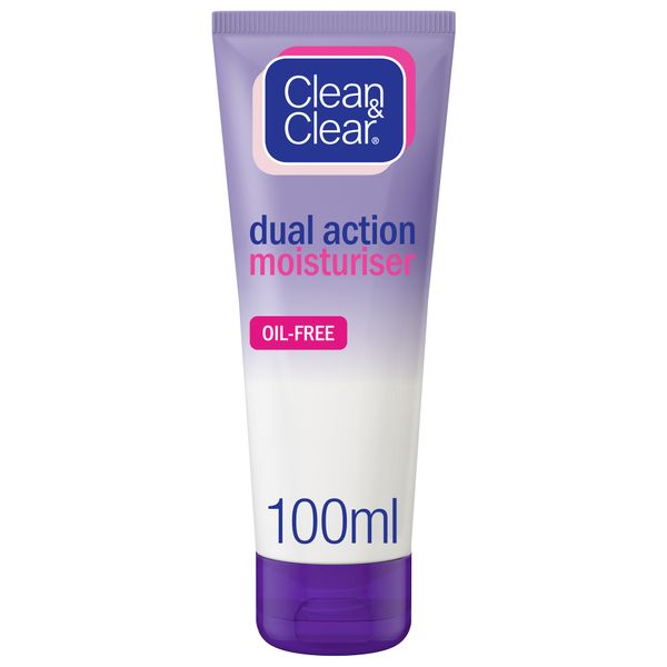 Clean &amp; Clear Facial Moisturiser, Dual Action, 100ml