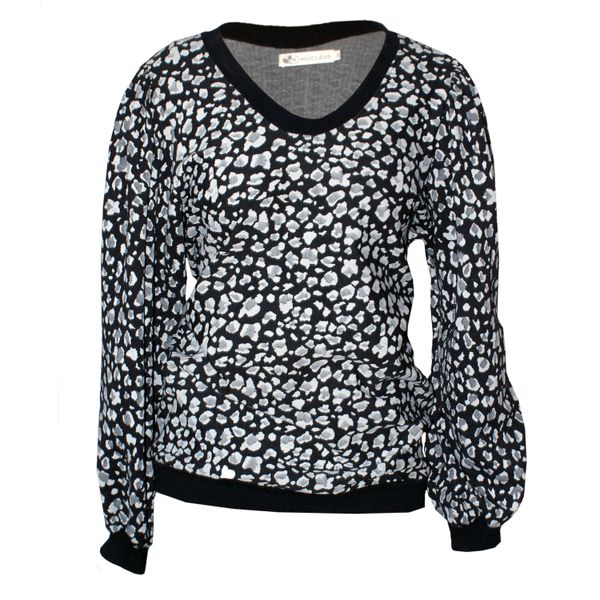 Nucleus Bell Tolls Jersey in Tiger Print Knit