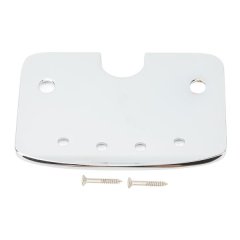 Silver Metal 4 - String Guitar Tailpiece with Screws