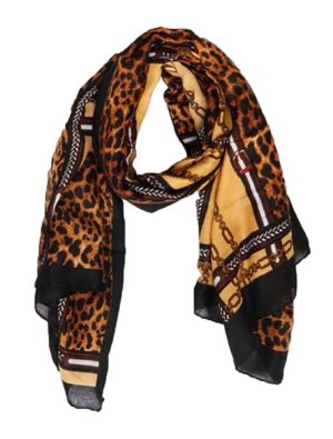 UB Creative Chain Animal Print Scarf