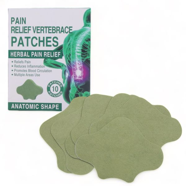Herbal Pain Relief Patches - 10 Per Box